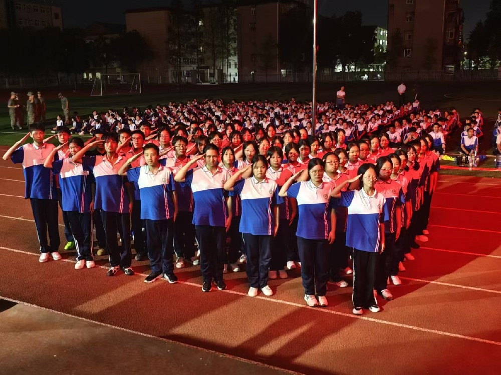 车胤中学军训 10月18日第四天军训